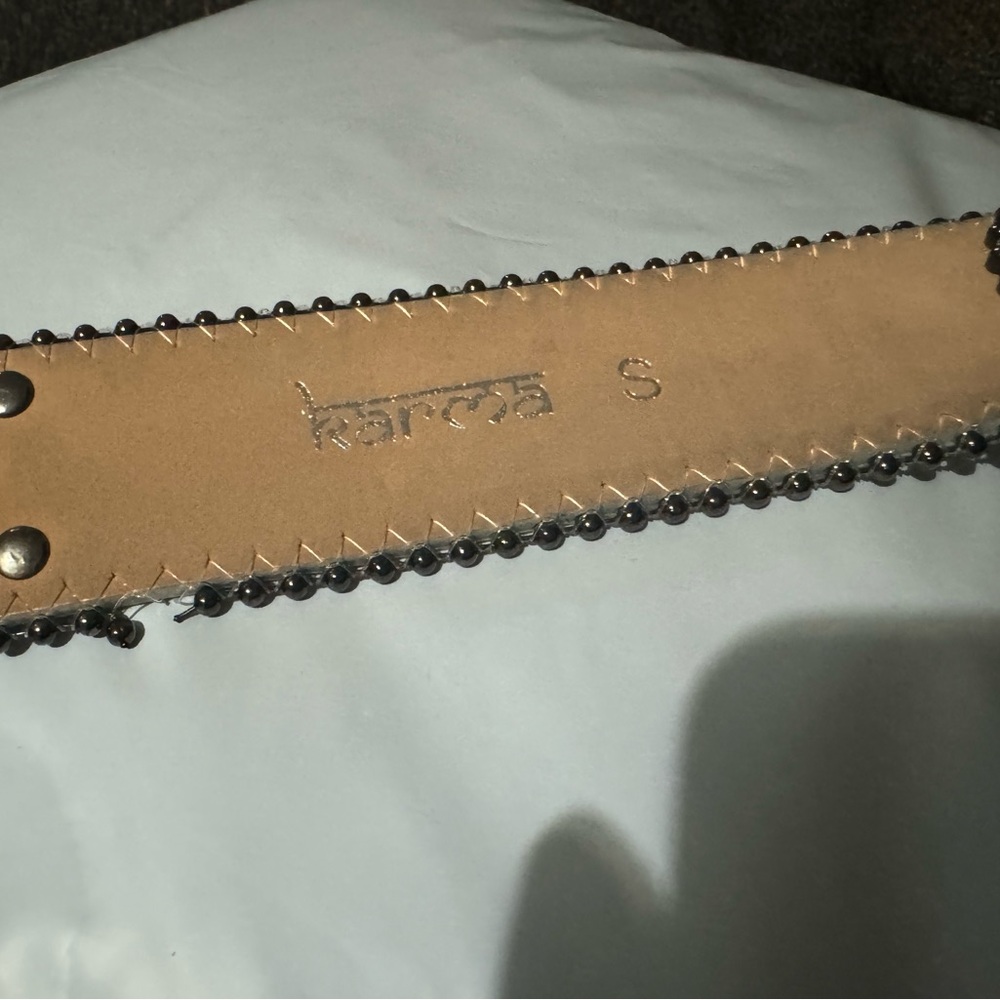 Karma Red Rhinestone Studded Belt - Picture 5 of 8